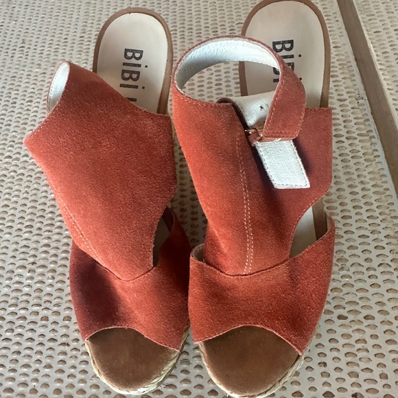 Anthropologie Bibi Lou wedge shoes size 39 - Picture 5 of 8